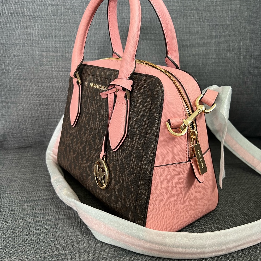 NWT MICHAEL KORS AYDEN MEDIUM DOME SATCHEL HANDBAG - Picture 4 of 8